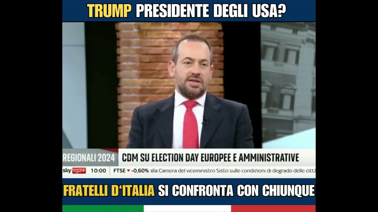 Sky Tg 24 - Start - Trump Presidente degli USA? Fratelli d'Italia si confronta con chiunque