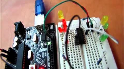 CD4017BE Decade Counter Demo with LEDs