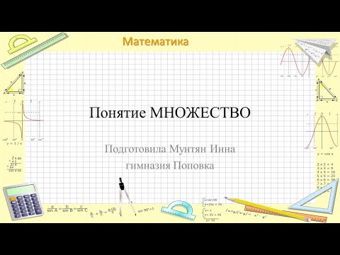 Понятие Множество