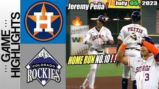 Astros vs. Rockies Game Highlights (7/19/23)