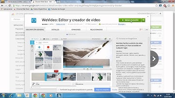 Instalar WeVideo en Chrome