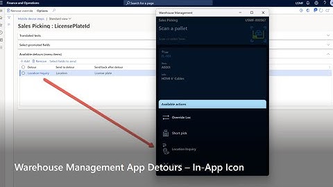 Warehouse Mobile App Dynamics 365 P10
