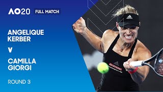 Angelique Kerber v Camila Giorgi Full Match | Australian Open 2020 Third Round