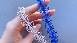 This Bracelet Looks Like Ocean Waves 🌊 DIY Macrame Bracelet