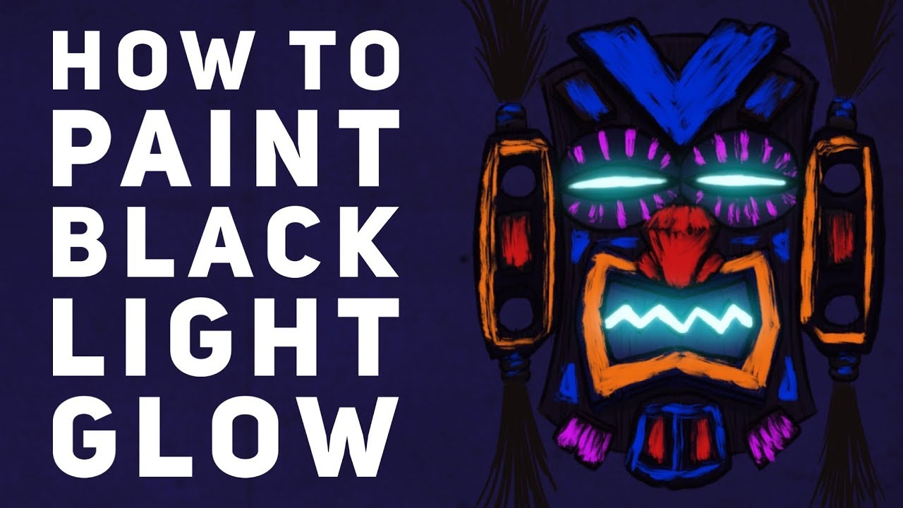 How to Paint Black Light Glow 