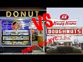 NYC LIVE Donut Taste Test at Times Square Donut Pub West Village vs Krispy Kreme Small Shop vs Chain