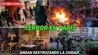 TERROR EN LAS CALLES DE PARÍS 😳 MILES DE PERSONAS HAN DESTRUIDO TODO, SUPUESTAMENTE CELEBRANDO.