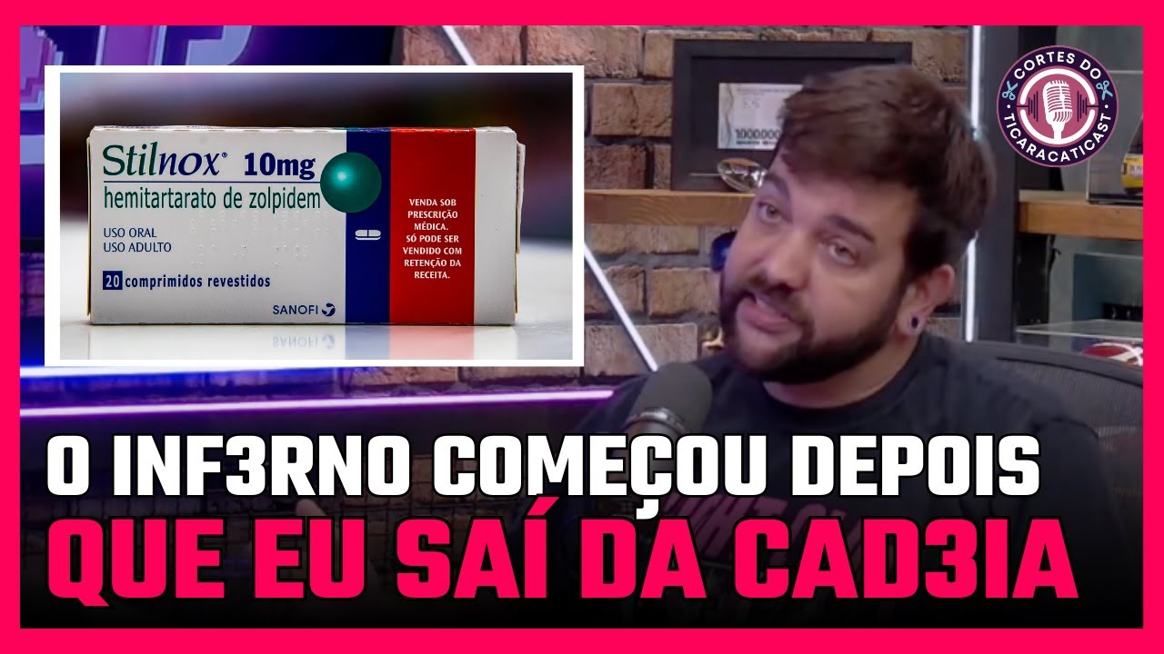 O ZOLPIDEM ACABOU AINDA MAIS COM A MINHA VIDA! | SANDER MECCA | TICARACATICAST