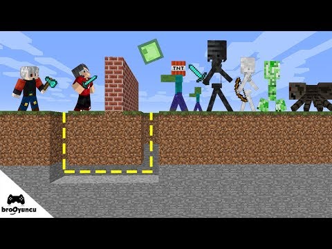 MİNECRAFT DEV ZOMBİ SALDIRILARI KALE SAVUNMASI #4