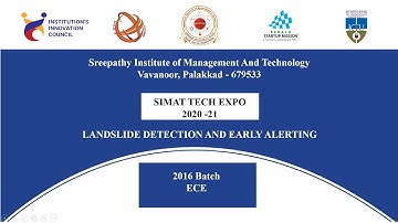 Online Project Expo: LANDSLIDE DETECTION AND EARLY ALERTING