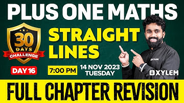 Plus One - Maths - Straight Lines | Xylem Plus One