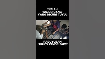 WUJUD UANG YANG DICURI TUYUL #tuyul #lucu #misteri #viral