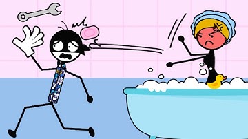 Stickman MasterThief - Thief Puzzle Level 1-40 Gameplay Walkthrough - Funny Stickman Puzzle Game