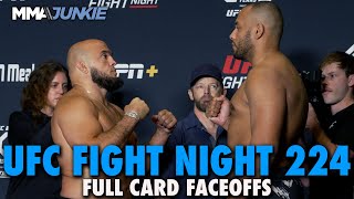 UFC Fight Night 224 Full Fight Card Faceoffs From Las Vegas