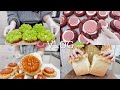 SUB) 홈베이킹 영상 1시간 모아보기🍞ㅣ효뎡VLOGㅣ2편ㅣ약과쿠키, 샤인머스캣타르트, 스모어쿠키, 밤식빵, 마들렌, 바스크치즈케이크, 딸기바나나푸딩, 도시락케이크, 초코칩쿠키