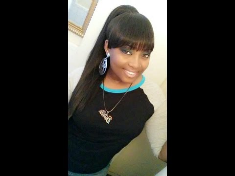 Q&E Hairstyle(Clip on bang+Draw string ponytail) - YouTube