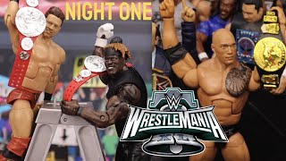 Wrestlemania 40 NIGHT 1 Good or Bad! WWE Action Figure Set UP!