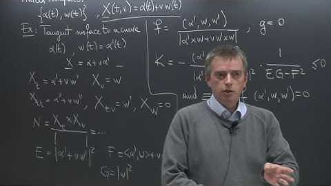Differential Geometry - Claudio Arezzo - Lecture 12