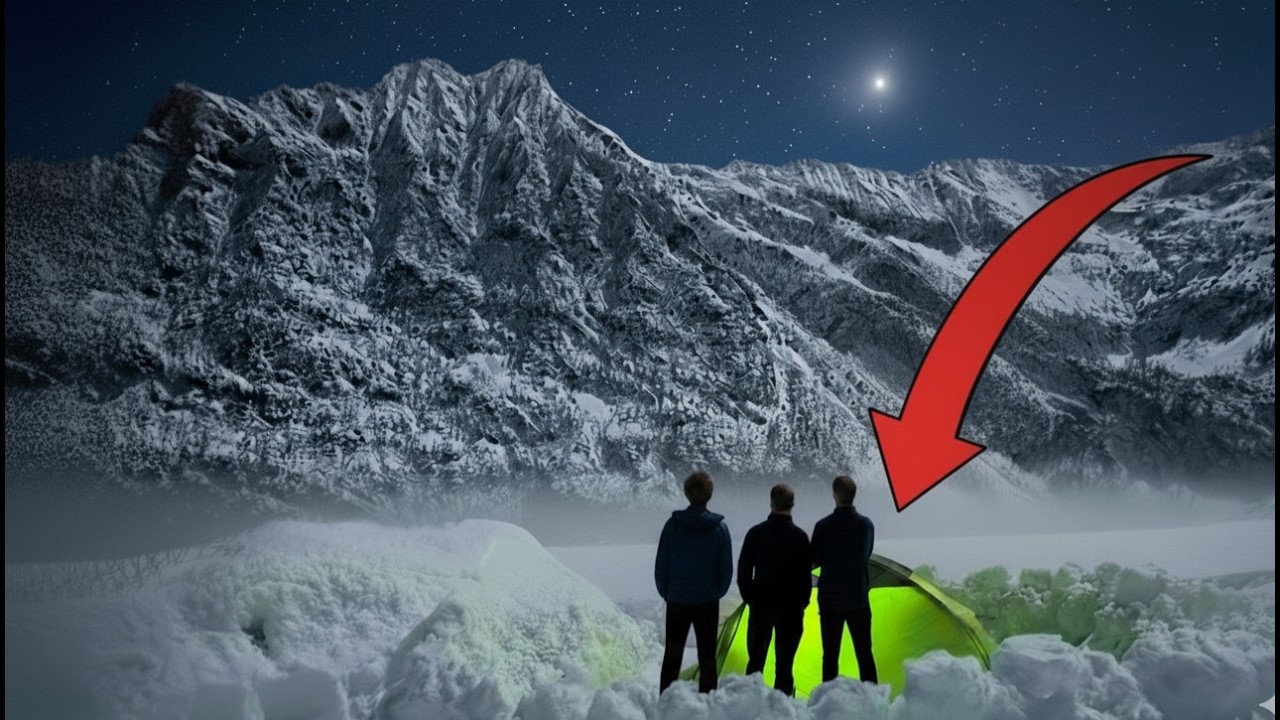 Winter camping above a 1000-years old ancient village