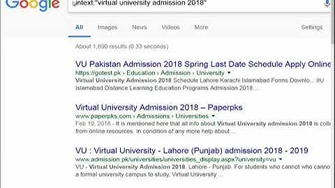 08 Advanced search operators CS101 - Introduction to Computing