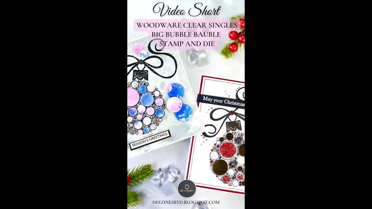 Woodware Clear Singles Big Bubble Bauble Stamp and Die | Creative Expressions