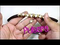 Cómo hacer una pulsera... Pulsera Diy... Aprende a hacer una pulsera con perlas y alambre.