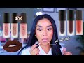 NEW MAKEUP REVOLUTION MATTE BOMB LIQUID LIPSTICKS | SWATCHES + REVIEW