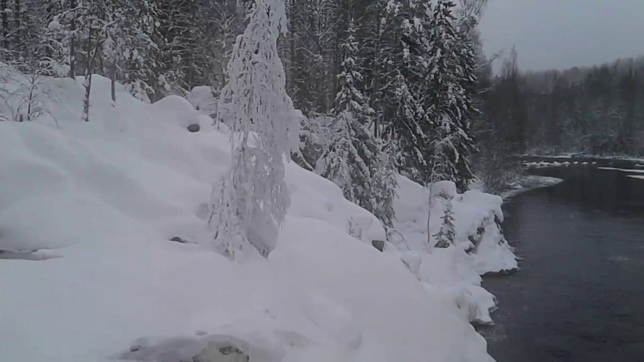Водопад Кивач Зимой Фото