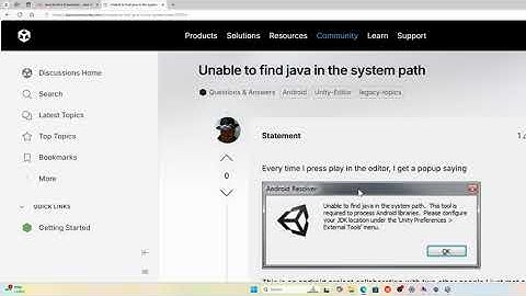 How to resolve (Unable to find java in the system path)