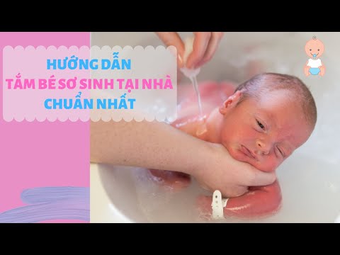 Hướng dẫn tắm bé sơ sinh tại nhà chuẩn nhất | Chăm sóc bé sơ sinh | TRAN THAO VI OFFICIAL