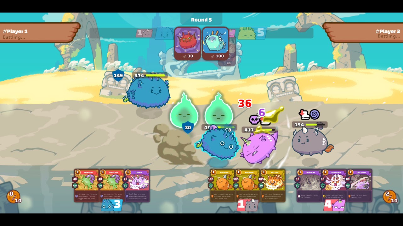 [Axie Team Greed] Dusk Termi Trispike Poison Plant vs Plant Reptile Mech