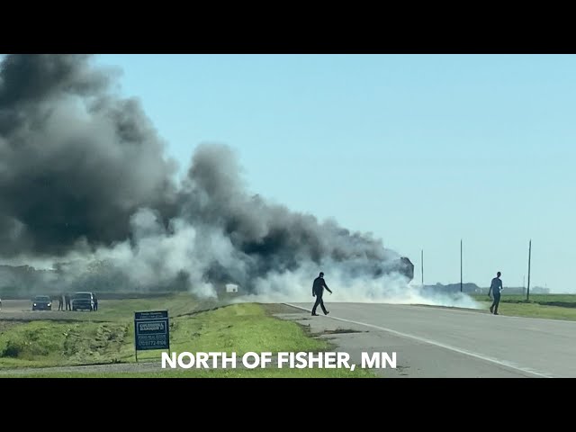 BREAKING NEWS: Truck Fire In Polk County, MN