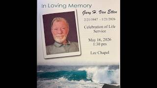 Gary H. Van Etten Memorial Service