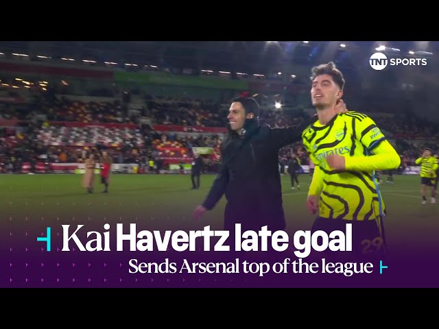 £60 million down the drain, Kai Havertz scores again! 😍🎶 ABSOLUTE SCENES as Arsenal back on top! 😎 class=