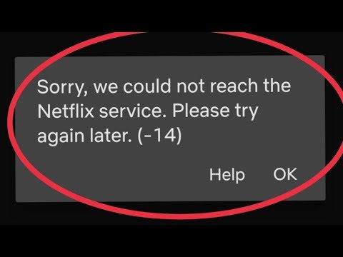 Netflix Problem || Sorry we could not reach the Netflix service. Please try again later. (-14) Solve