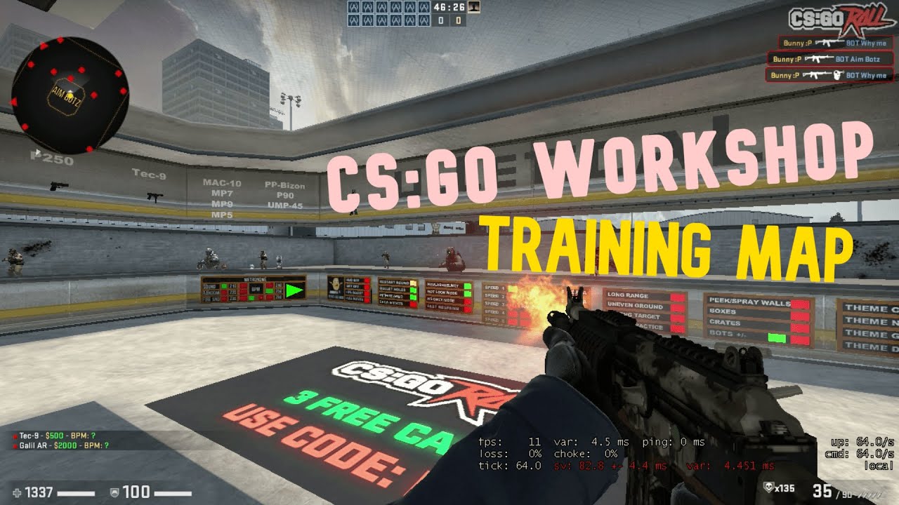 Cs Go Workshop Training Map Aim Botz Training Youtube