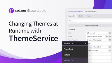 Add a Runtime Theme Picker in Radzen Blazor Studio