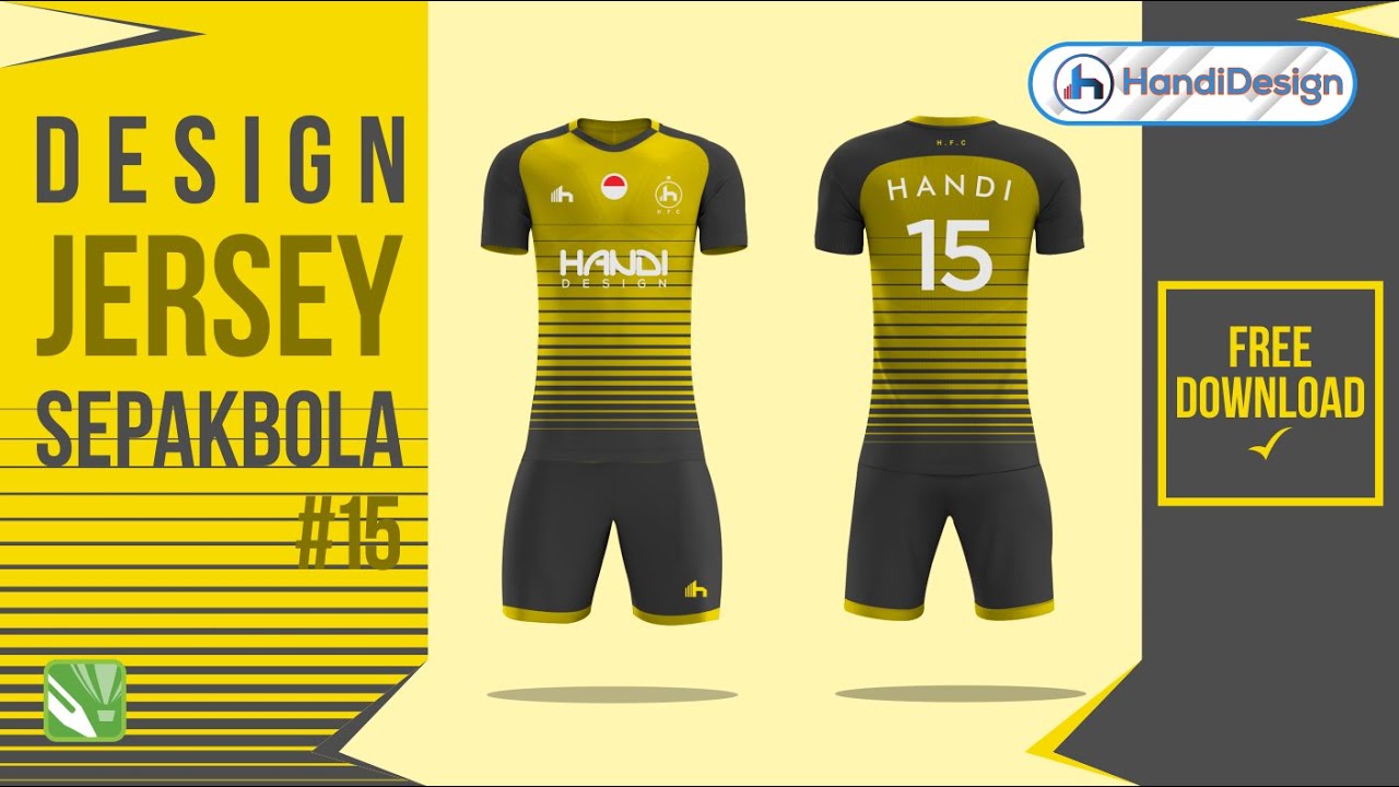 Download #15 Desain Jersey Sepakbola di Corel Draw - MOCKUP JERSEY ...