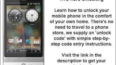 Unlock HTC Hero - SIM Network Unlock PIN