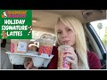 Dunkin' Donuts Holiday Lattes review | Gingerbread & peppermint | Meagan Gill