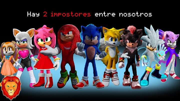 SONIC LA PELICULA en AMONG US 🔪😈 | VIDEOREACCION ANIMACION SONIC LA PELICULA LEON PICARON
