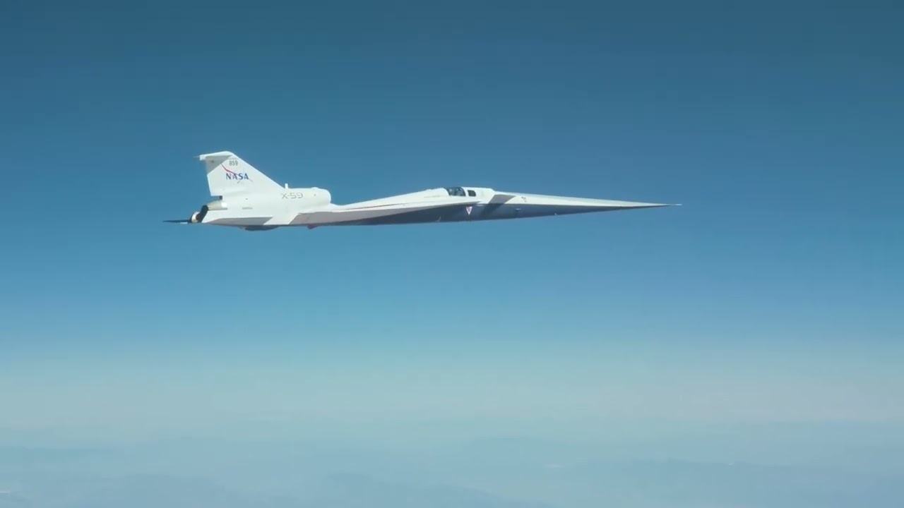 El avión experimental X-59 de la NASA rompe por primera vez la velocidad del sonido