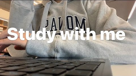 Study with me at monash University library/asmr