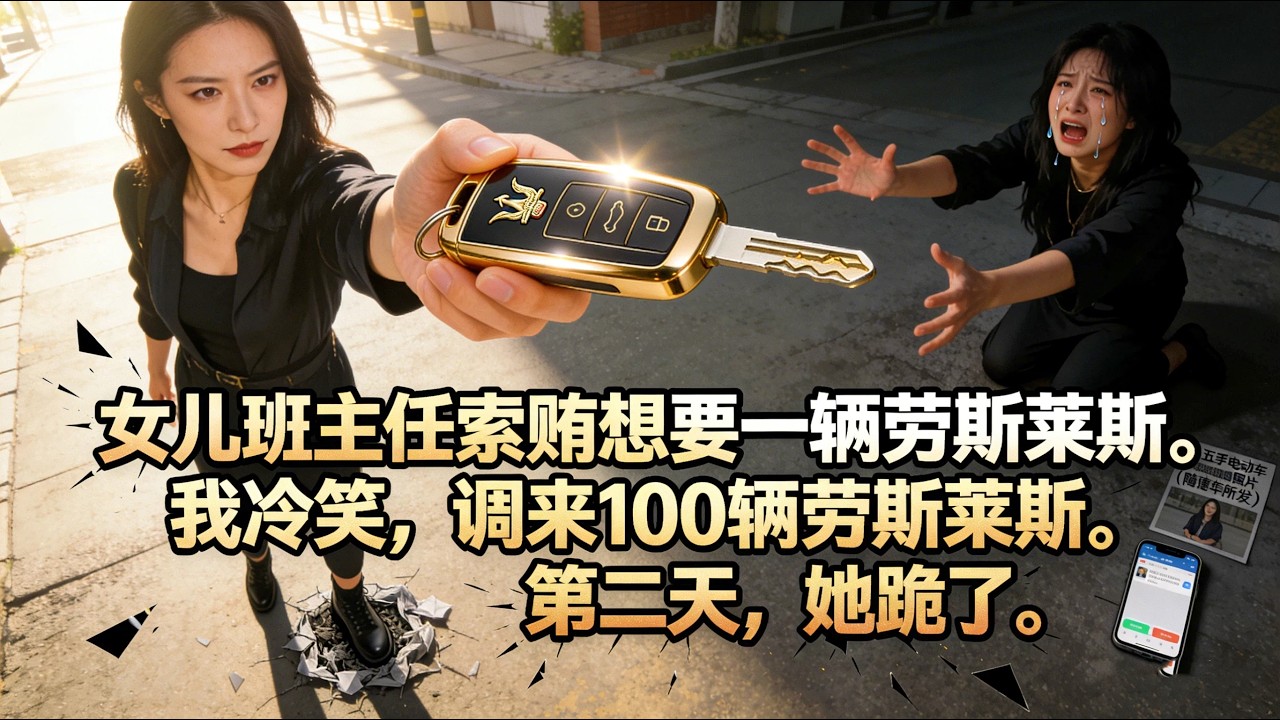 霸气女主怒怼拜金班主任！劳斯莱斯震慑全场