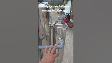 bộ đôi cây lọc thô kết hợp với màng lọc nước UF bằng inox rúp lọc nước sạch cho hộ gia đình