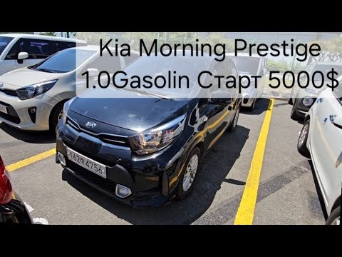 Видео: Аукцион Autohub Kia Morning Prestige 1.0Gasolin 20год 20420км Старт 5000$