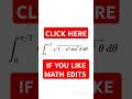 Math Edit | Calculus | Check Out This ⬆️😎 #maths #shorts