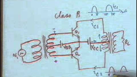 lecture19 Power Amplifiers (contd) and an Introduction to Small Signal Modeling of BJT