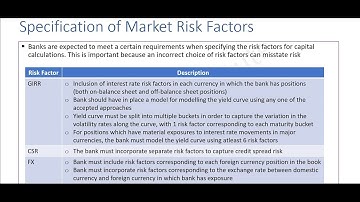 FRTB - Specifications of Market Risk Factors