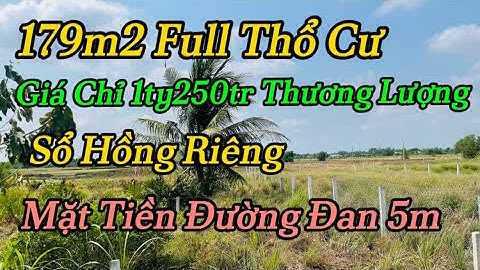 Đất Cần Giuộc / Không Có Lô Thứ 2 179m2 Full Thổ Cư Giá Quá Rẻ